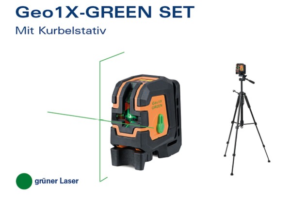  Geo1X-GREEN-SET mit Kurbelstativ