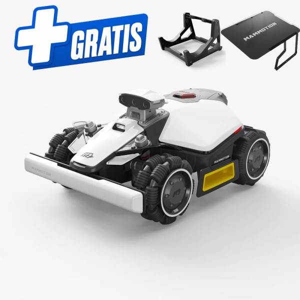 Mammotion LUBA mini 2 AWD 1500 LiDAR incl. Garage+Reinigungsständer, KI-Vision + NetRTK