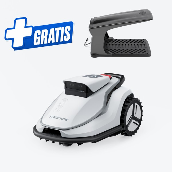 TerraMow V600 Mähroboter Ki-Vision-TerraVision2.0 Mähen ohne Begrenzungskabel, 600 qm