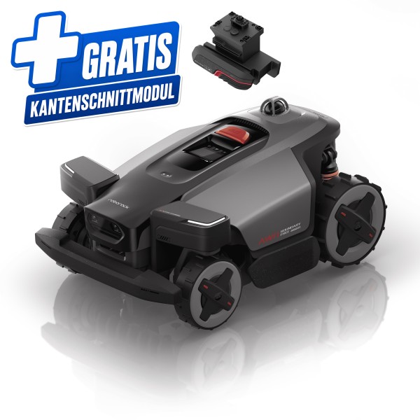 roborock RockMow Z120 AWD Mähroboter, 2000 m², Inkl. Kantenschnittmodul, 4WD, LiDAR , VSlam+KI+