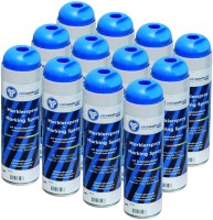 clickandtools Markierungsspray Leucht-Blau 12 Dosen – Baustellenmarkierung Vermessung & Tiefbau